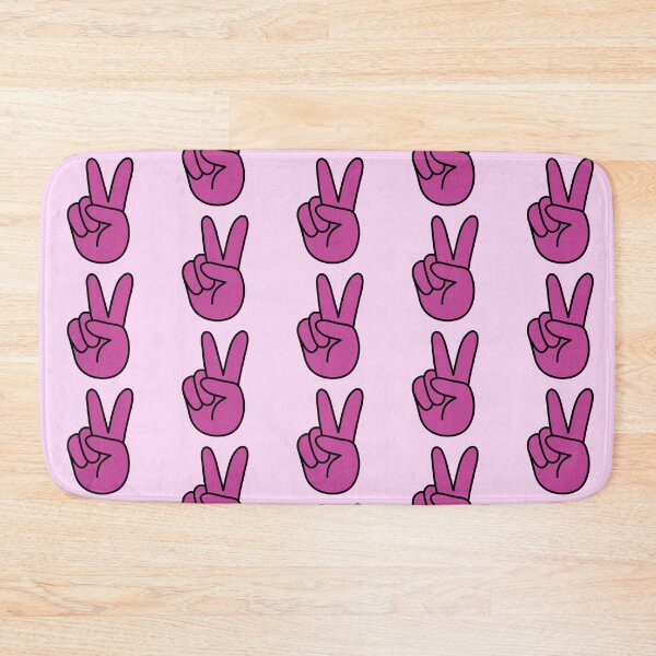 Item preview, Retro Hand Showing Peace Sign Pink designed and sold by MrsCreative1.