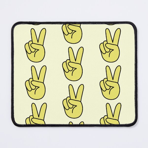 Item preview, Retro Hand Showing Peace Sign Yellow designed and sold by MrsCreative1.