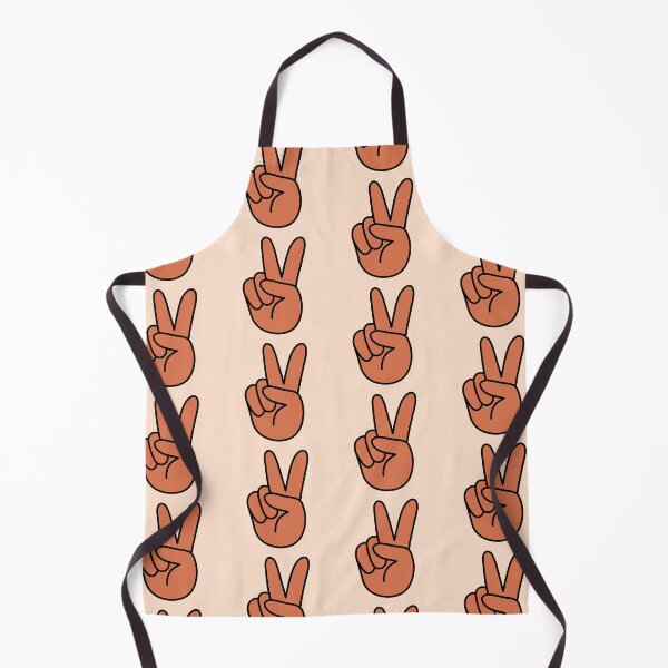 Item preview, Retro Hand Showing Peace Sign Orange designed and sold by MrsCreative1.