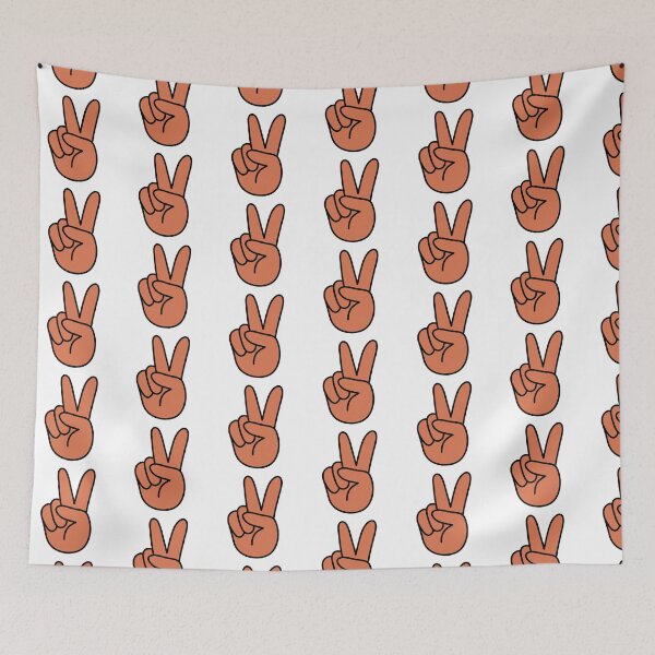 Item preview,  Retro Hand Showing Peace Sign Orange designed and sold by MrsCreative1.