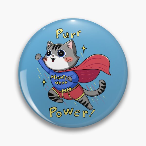 Item preview, Mighty Meow Supercat designed and sold by SpiritedArtwork.