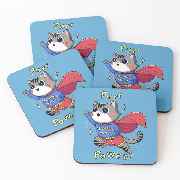 Item preview, Mighty Meow Supercat designed and sold by SpiritedArtwork.
