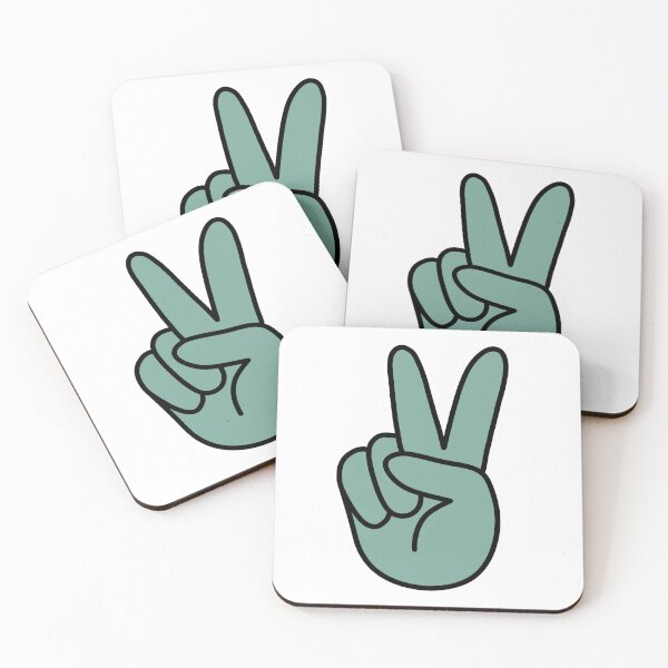 Item preview, Retro Hand Showing Peace Sign Green designed and sold by MrsCreative1.