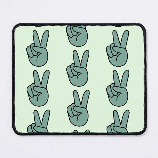 Item preview, Retro Hand Showing Peace Sign Green designed and sold by MrsCreative1.