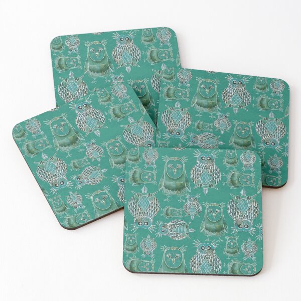Item preview, Owl Be Right Birds [Elf Green] designed and sold by Carina Parry Studios.