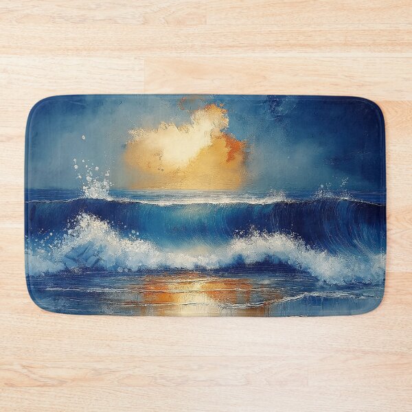 Item preview, Stormy Sunset Over the Sea - Dramatic Coastal Landscape designed and sold by solynneart.