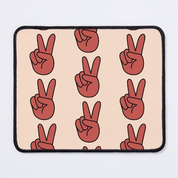 Item preview, Retro Hand Showing Peace Sign Watermelon Color/Red designed and sold by MrsCreative1.