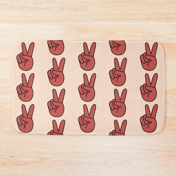 Item preview, Retro Hand Showing Peace Sign Watermelon Color/Red designed and sold by MrsCreative1.