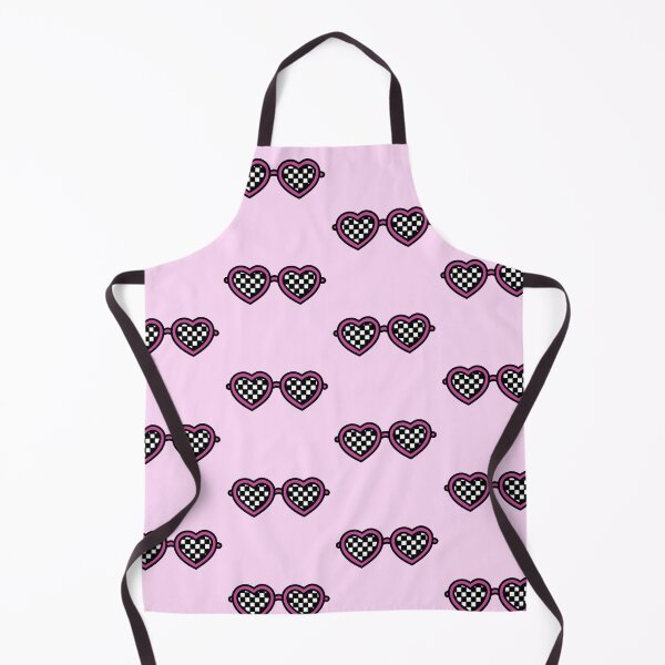 Item preview, Retro Heart-Shaped Glasses with Checkered Pink designed and sold by MrsCreative1.