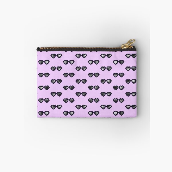 Item preview, Retro Heart-Shaped Glasses with Checkered Dark Purple designed and sold by MrsCreative1.