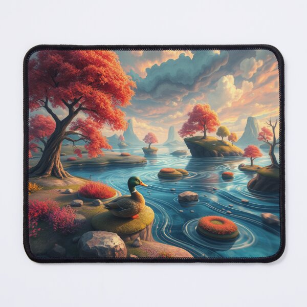 Item preview, Surreal dreamscape artistic world and a duck designed and sold by mikaws.