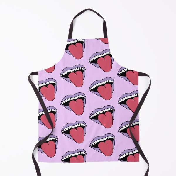 Item preview, Retro Girl Lips Sticking Tongue Out Purple designed and sold by MrsCreative1.