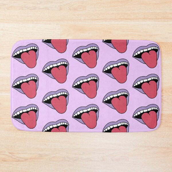 Item preview, Retro Girl Lips Sticking Tongue Out Purple designed and sold by MrsCreative1.