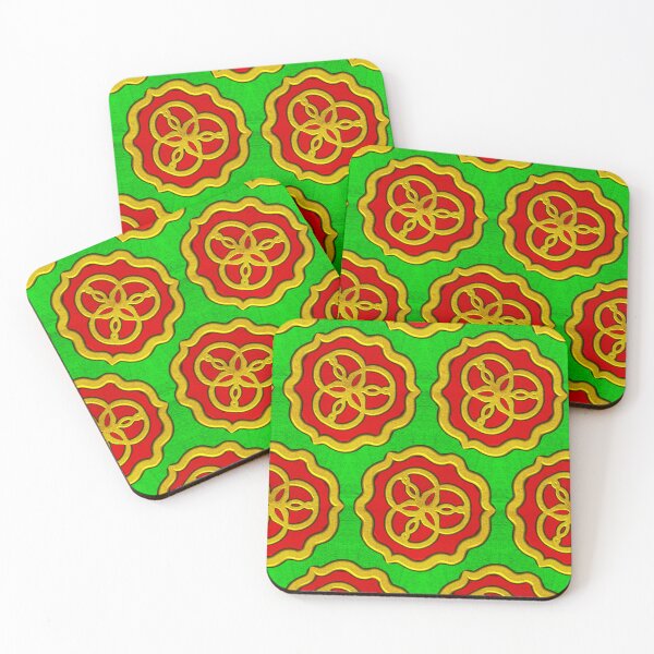 Item preview, Red Green Yellow Abstract Novelty Design Hand Drawn designed and sold by Victoria Rose.