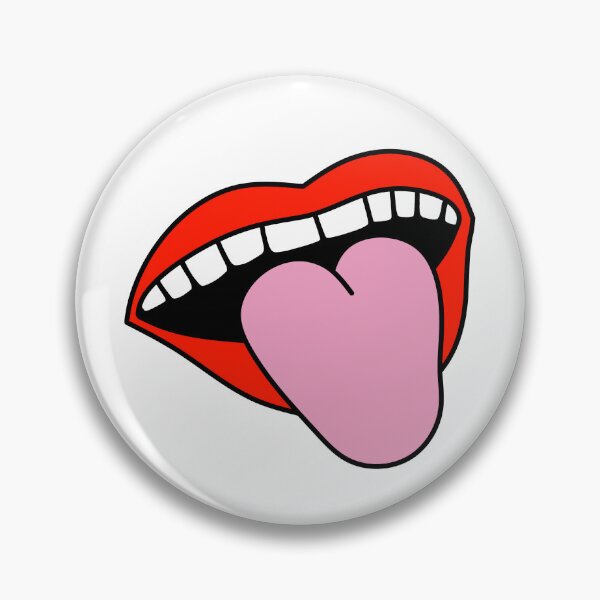 Item preview, Retro Girl Lips Sticking Tongue Out Red designed and sold by MrsCreative1.