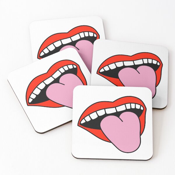 Item preview, Retro Girl Lips Sticking Tongue Out Red designed and sold by MrsCreative1.