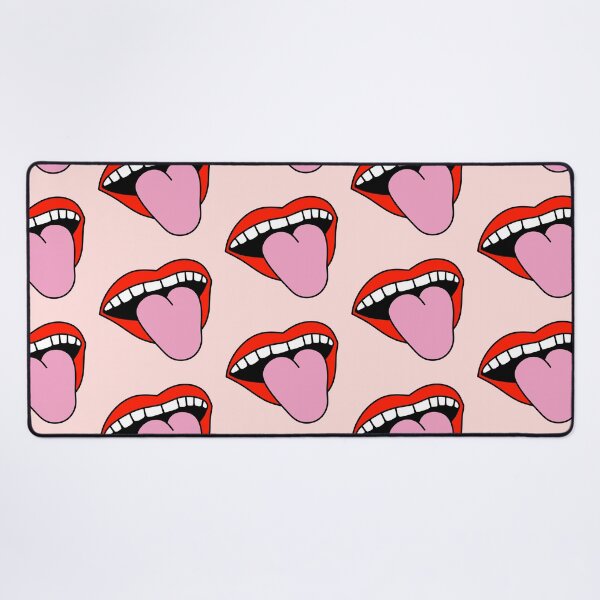 Item preview, Retro Girl Lips Sticking Tongue Out Red designed and sold by MrsCreative1.