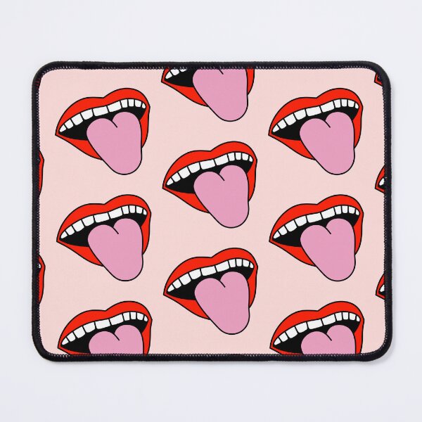 Item preview, Retro Girl Lips Sticking Tongue Out Red designed and sold by MrsCreative1.