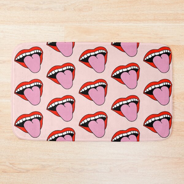 Item preview, Retro Girl Lips Sticking Tongue Out Red designed and sold by MrsCreative1.