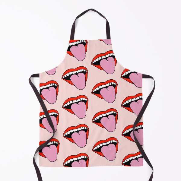 Item preview, Retro Girl Lips Sticking Tongue Out Red designed and sold by MrsCreative1.