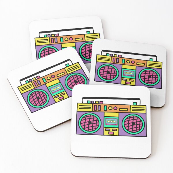 Item preview, Retro Boombox - Purple, yellow and green  designed and sold by MrsCreative1.