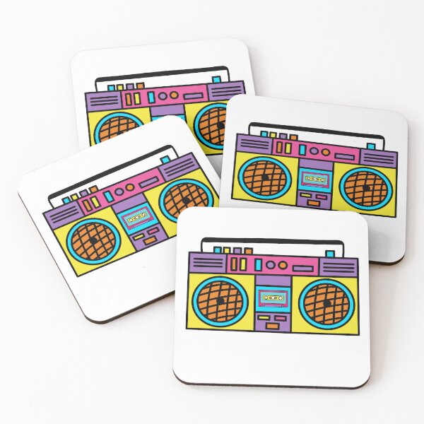 Item preview, Retro Boombox - Yellow, Purple and Pink designed and sold by MrsCreative1.