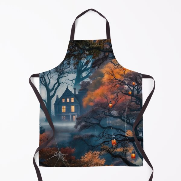 Item preview, Haunted House Under the Full Moon - A Spooky Halloween Night designed and sold by Khala.