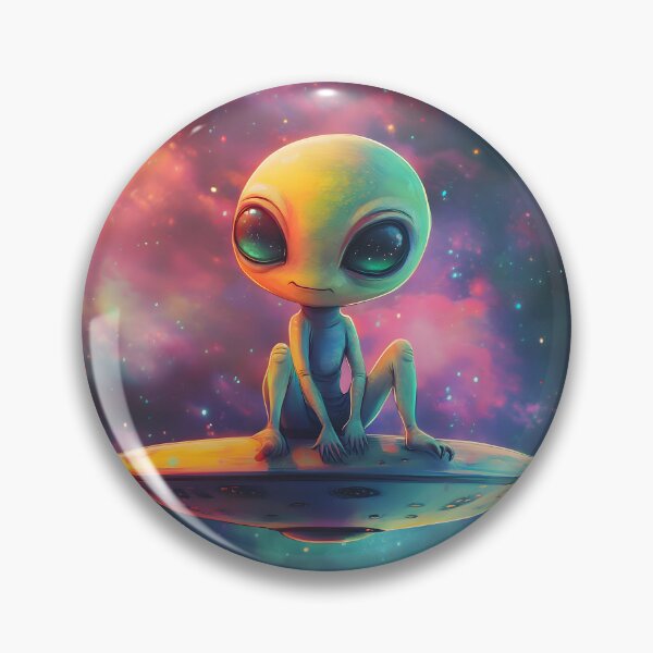 Item preview, Saucer Slouch Alien designed and sold by AI-Only Creations.