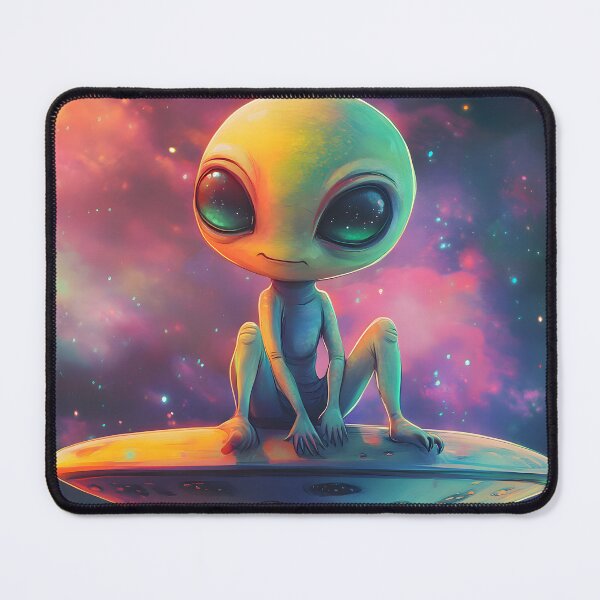 Item preview, Saucer Slouch Alien designed and sold by AI-Only Creations.