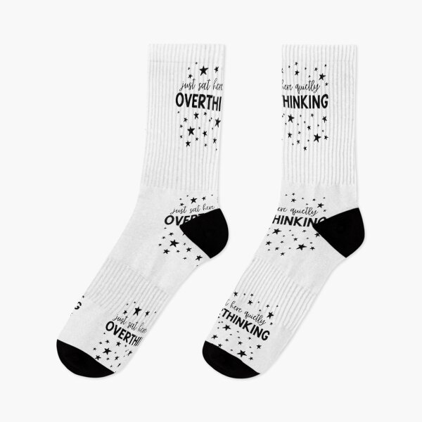 Item preview, Just Sat Here Quietly Overthinking – Funny Anxiety Humor designed and sold by nickjones81.