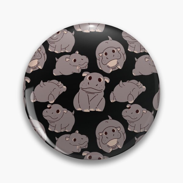 Item preview, Cute happy Little Hipopotamus Moo Deng Pattern designed and sold by The magic  Yellow bus.