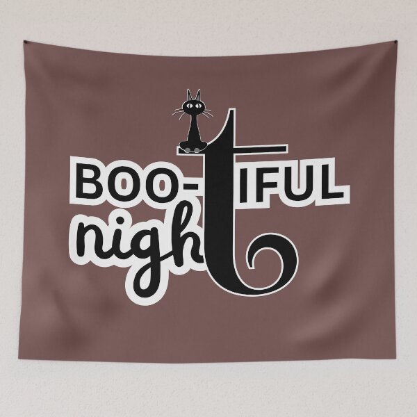 Item preview, Beautiful night Halloween night Cat design designed and sold by 5Petals.
