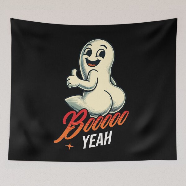 Item preview, Boo Yeah Ghost Funny Saying Design designed and sold by LuminOrb.