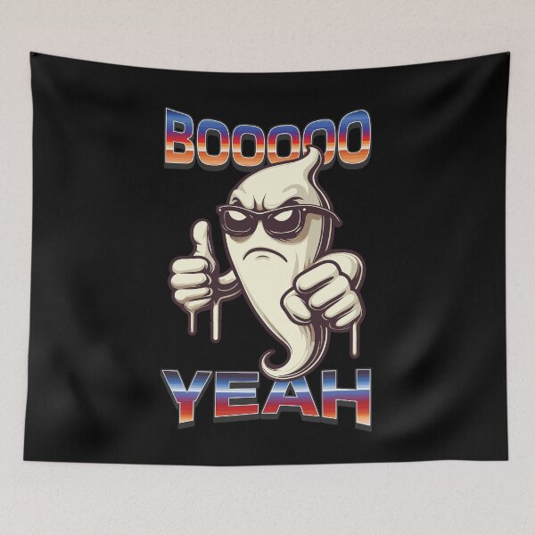 Item preview, Cool Boo Yeah Ghost Funny Saying Design designed and sold by LuminOrb.