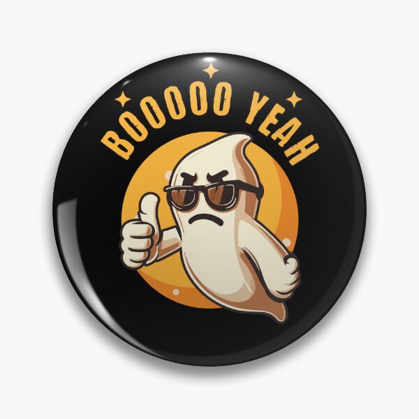 Item preview, Boo Yeah Ghost Funny Halloween Design designed and sold by LuminOrb.