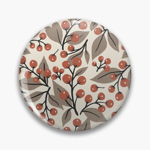 Item preview, Red Currant Berries and Leaves on Butter White Background designed and sold by daniela-rus.