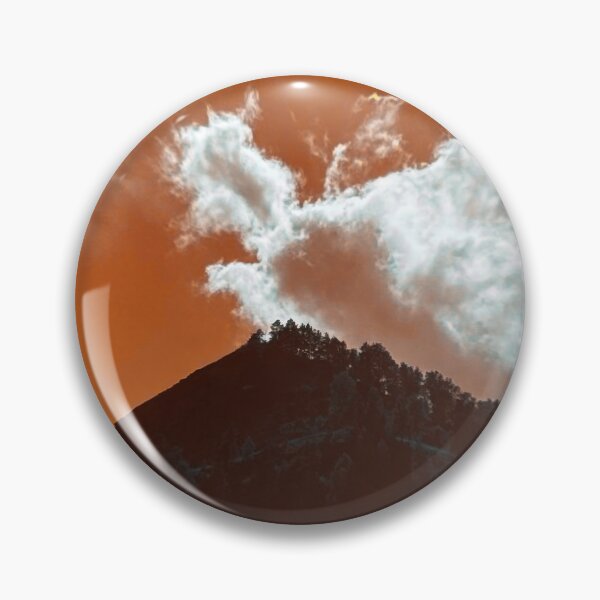 Item preview, Mountain under an orange sky designed and sold by AllltoooHuman.