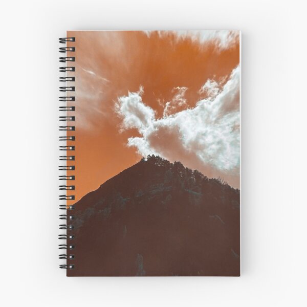 Item preview, Mountain under an orange sky designed and sold by AllltoooHuman.