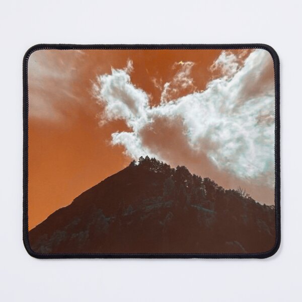 Item preview, Mountain under an orange sky designed and sold by AllltoooHuman.