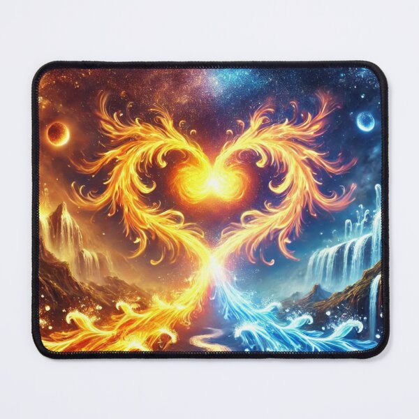 Item preview, Fire and Water A Cosmic Embrace designed and sold by TeslaSt0re.