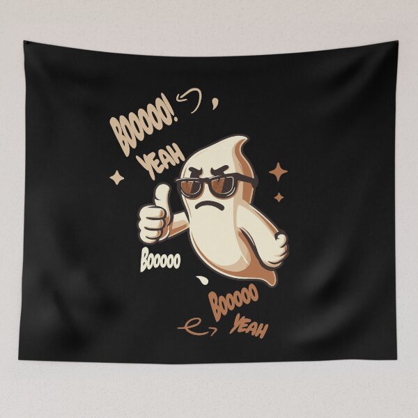 Item preview, Boo Yeah Ghost Funny Cool Halloween Design designed and sold by LuminOrb.