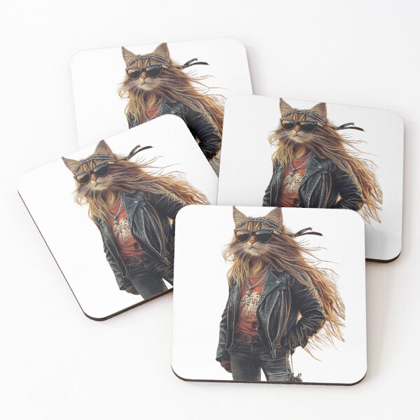 Item preview, Rock'n Roll Cat designed and sold by CuteAIstore.