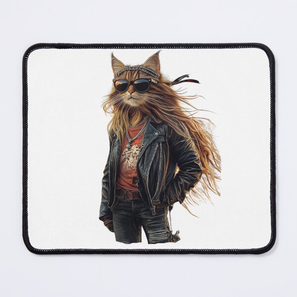 Item preview, Rock'n Roll Cat designed and sold by CuteAIstore.