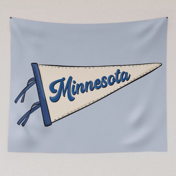 Item preview, Vintage Minnesota Pennant Flag designed and sold by Alexandra Jones.