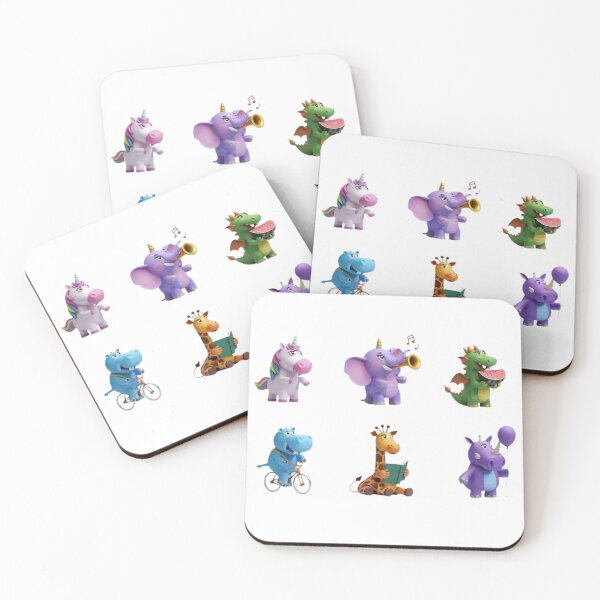 Item preview, Six Adorable Cartoon Animals for Kids designed and sold by PixelAlchemyX.