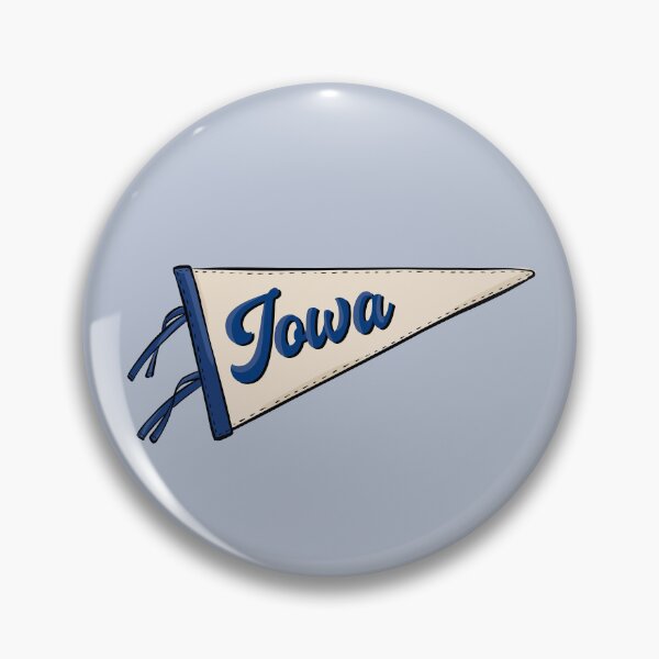 Item preview, Vintage Iowa Pennant Flag designed and sold by Alexandra Jones.