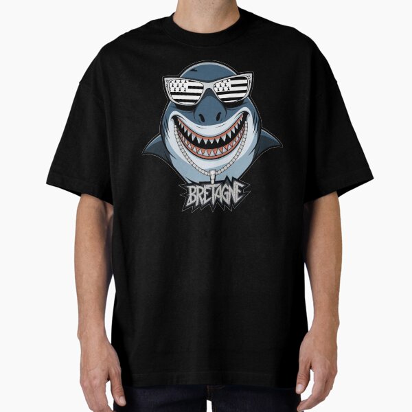 Item preview, Brittany Shark Breton Flag Glasses designed and sold by RevesdeBretagne.