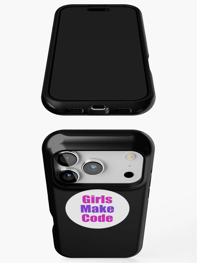 Thumbnail 3 of 4, iPhone Case, Girls make Code designed and sold by KeepOnCoding.