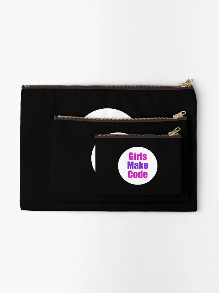 Thumbnail 2 of 4, Zipper Pouch, Girls make Code designed and sold by KeepOnCoding.
