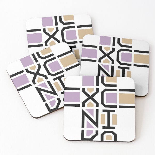 Item preview, Copy of Ic Xc Nika Victor Cross Jesus Christ Conquers modern design, black words, beige and pink ornaments designed and sold by clon-dot-net.